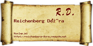 Reichenberg Dóra névjegykártya